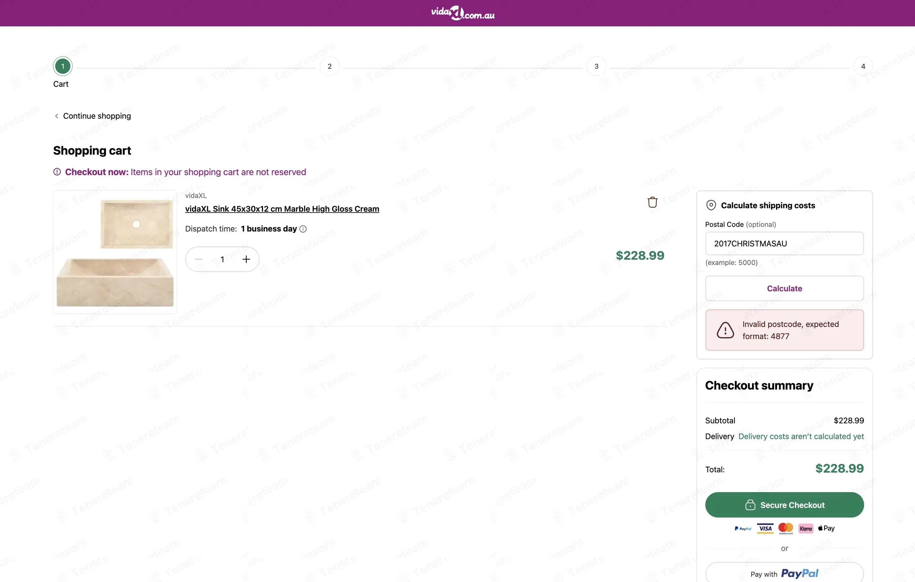 VidaXL AU coupon code: 7% off with 2017CHRISTMASAU. Tested and valid as 1 month ago.