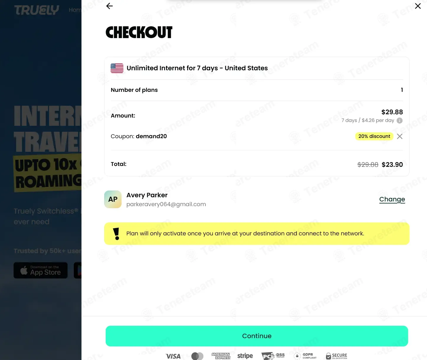 Truely eSIMs coupon code: 20% off with DEMAND20. Tested and valid as 1 week ago.