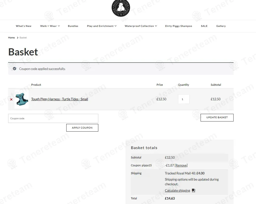 Piggy And Tutes coupon code: 15% off with pippa. Tested and valid as 1 year ago.
