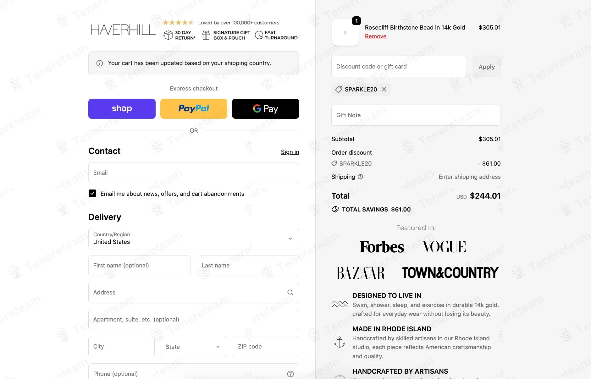 Haverhill apply coupon code