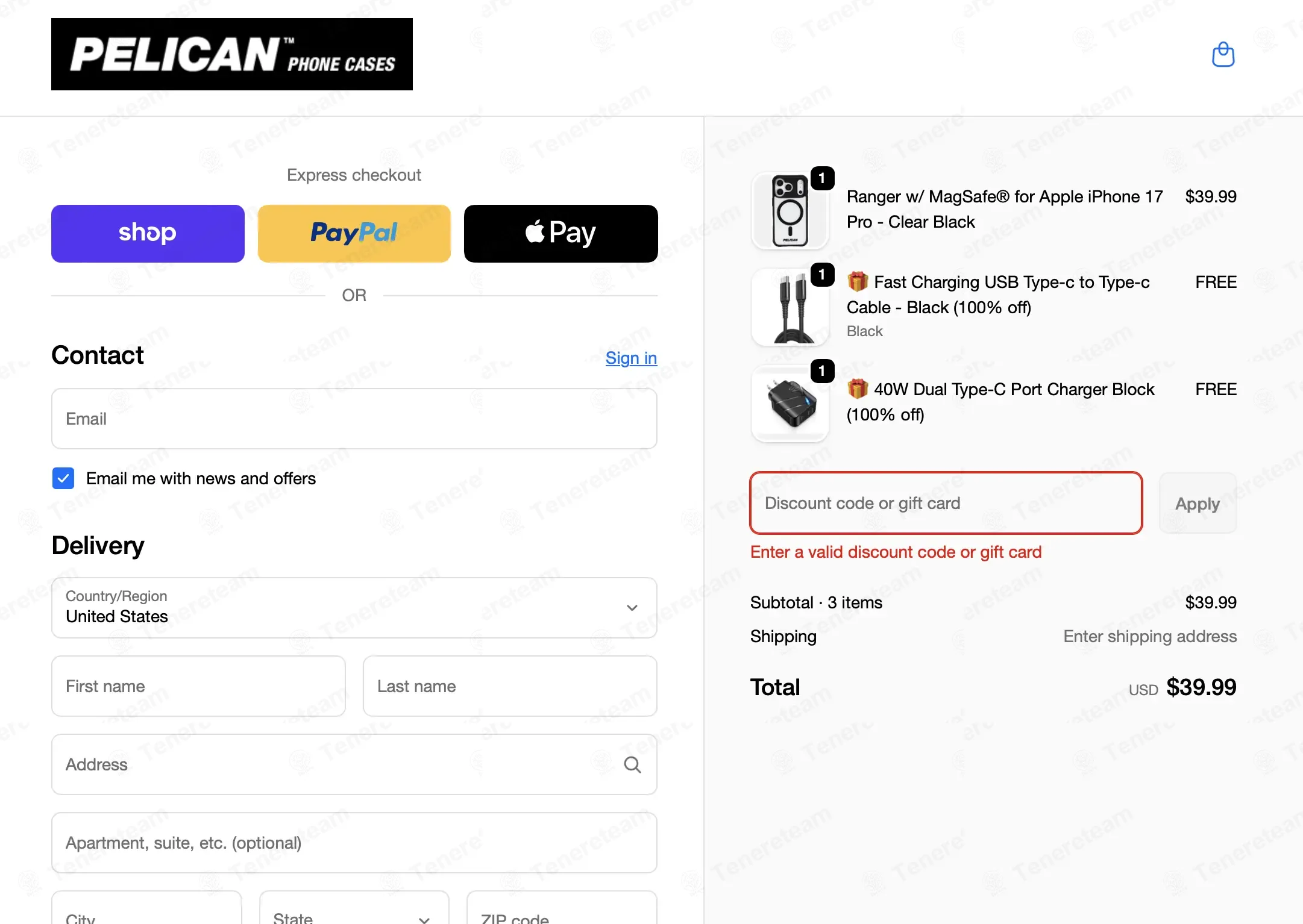 Pelican Phone Cases coupon code: 15% off with CYBERMONDAY15. Tested and valid as 1 month ago.