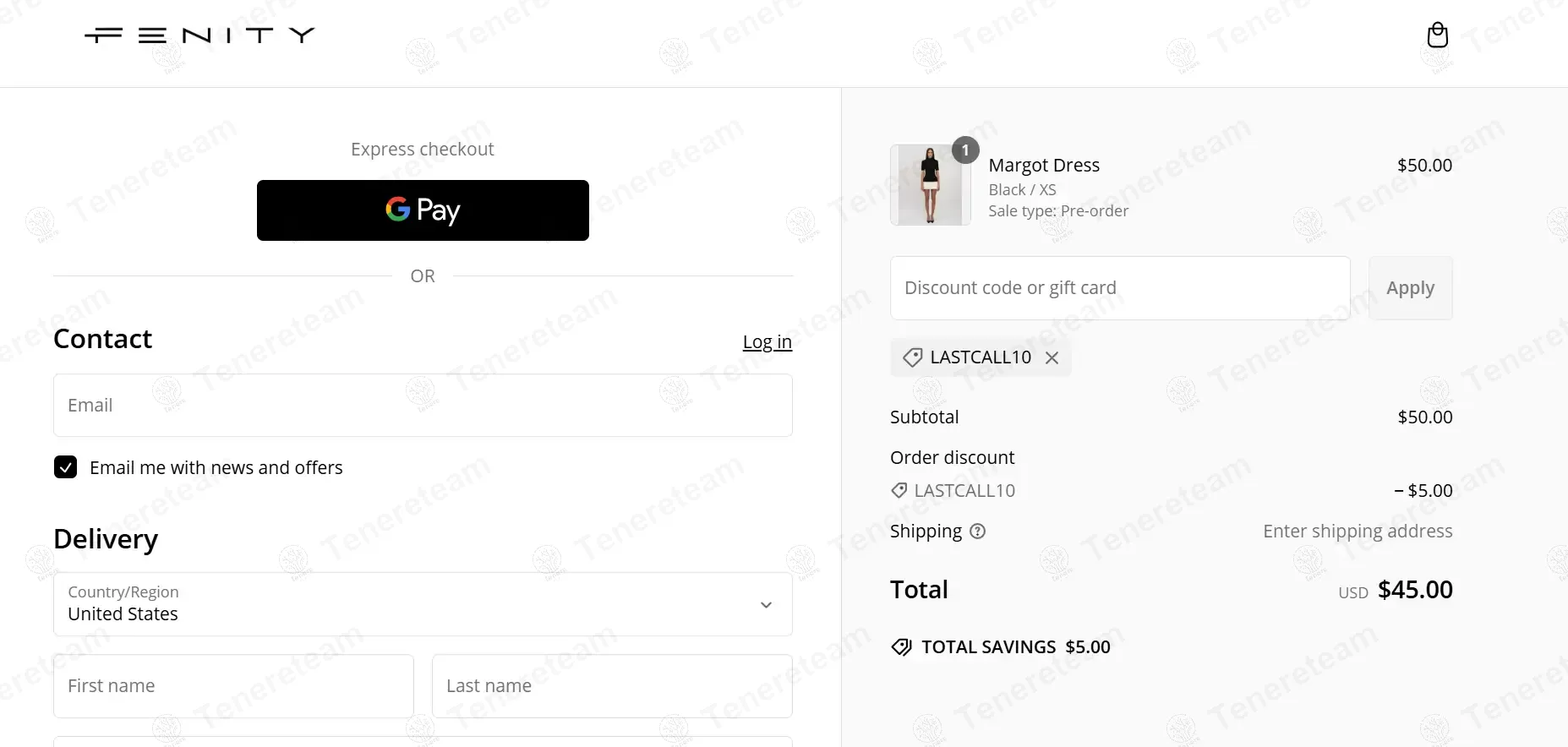 Fenity Fashion apply coupon code
