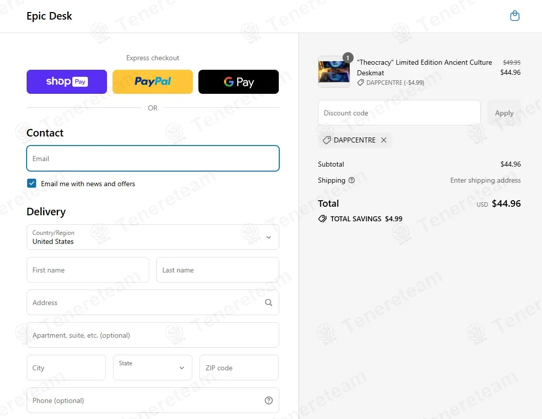 Epic Desk coupon code: 10% off with DAPPCENTRE10. Tested and valid as 8 months ago.