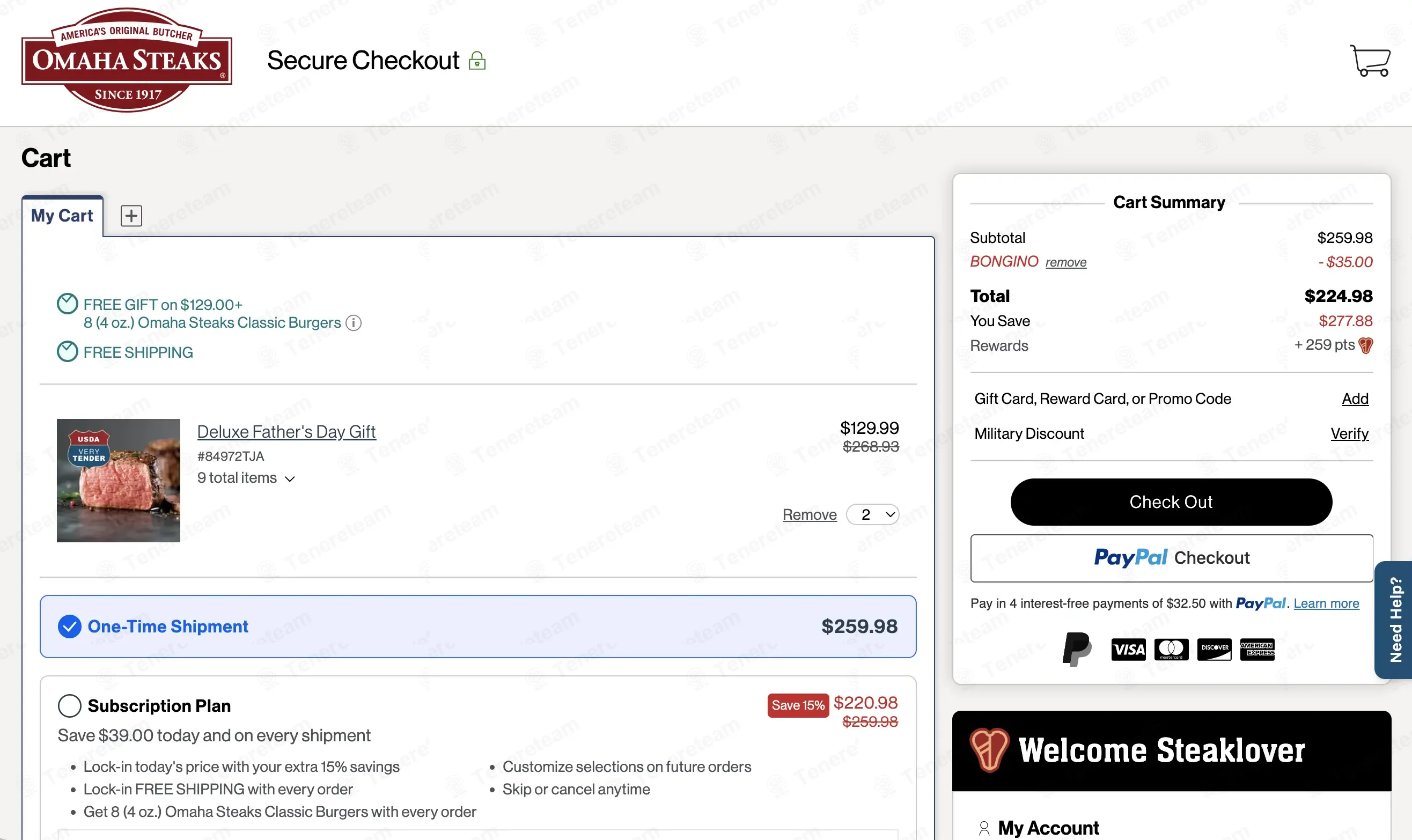 Omaha Steaks coupon code: $35 off with BONGINO. Tested and valid as 1 month ago.