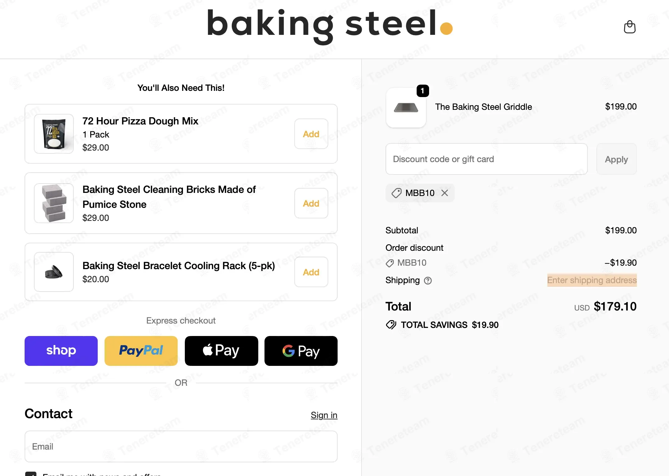 Baking Steel coupon code: 10% off with MBB10. Tested and valid as 2 months ago.