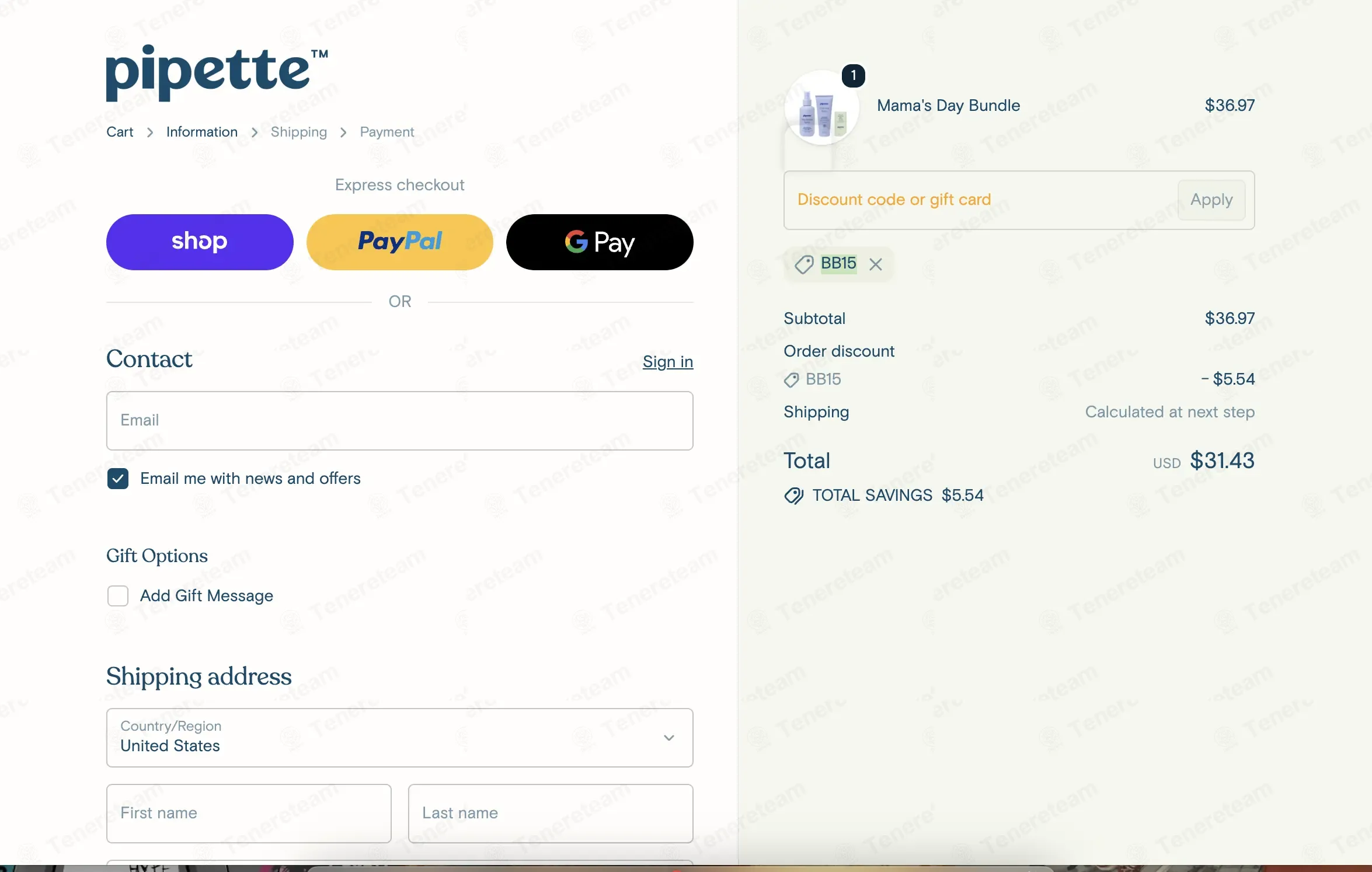 Pipette Baby coupon code: 15% off with BB15. Tested and valid as 1 month ago.