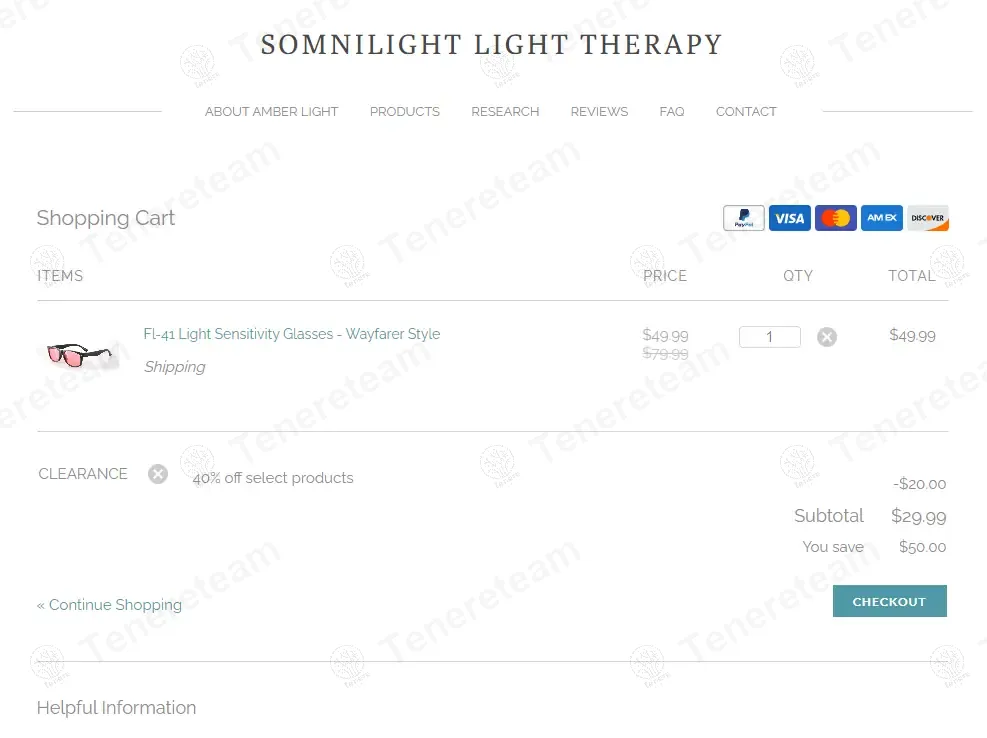 SomniLight coupon code: 40% off with CLEARANCE. Tested and valid as 11 months ago.