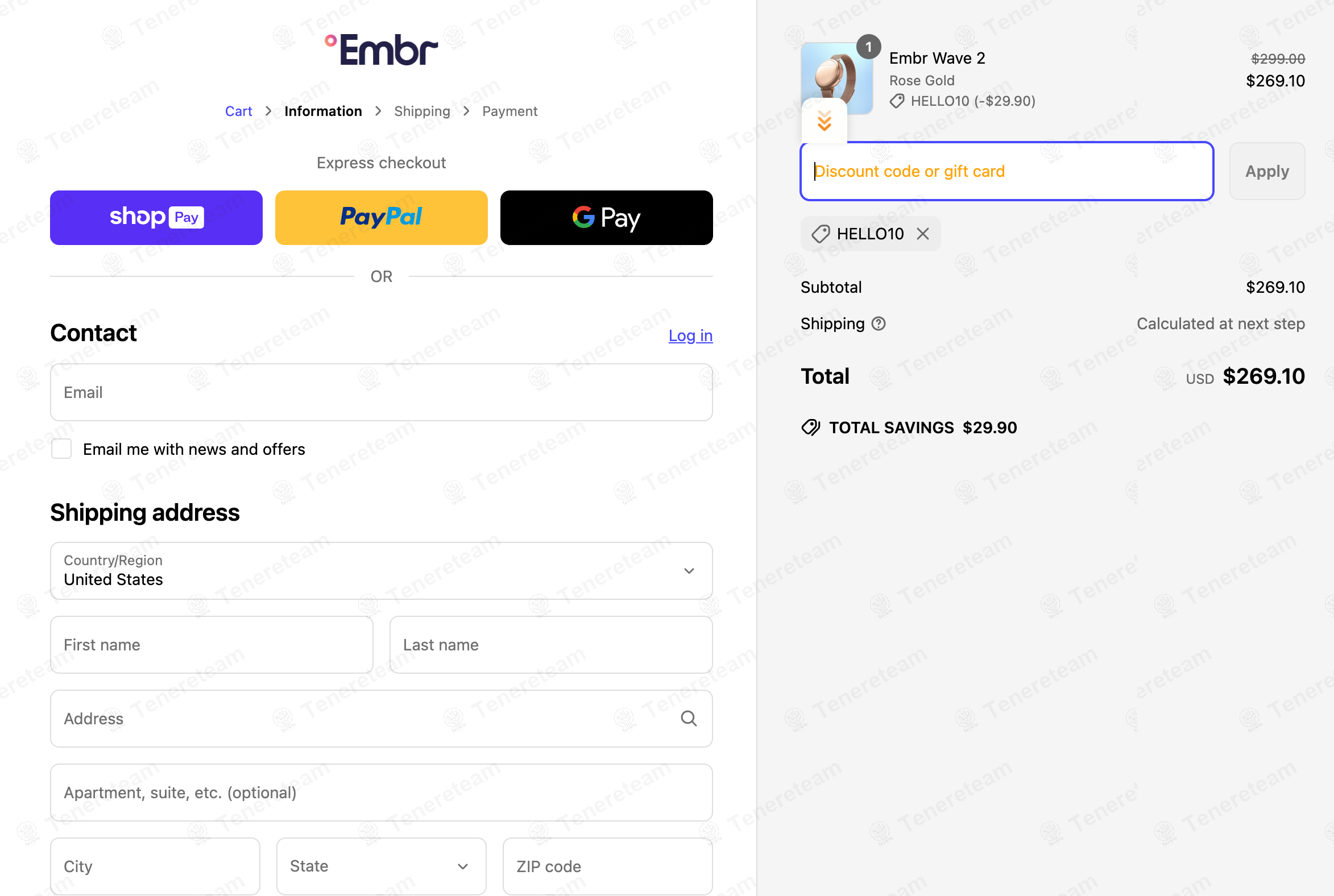 Embr Labs coupon code: 10% off with HELLO10. Tested and valid as 11 months ago.
