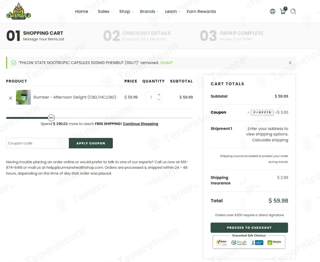 Burman's Health Shop coupon code: 5% off with F-OFF15. Tested and valid as 5 months ago.
