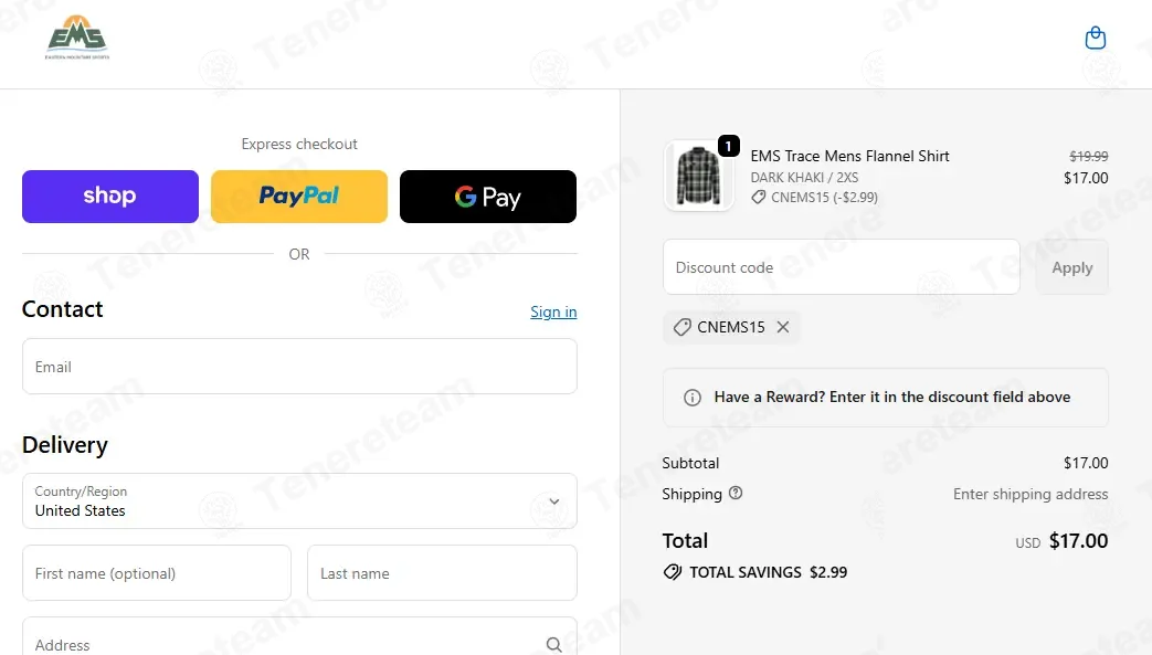 Eastern Mountain Sports coupon code: 15% off with CNEMS15. Tested and valid as 7 months ago.