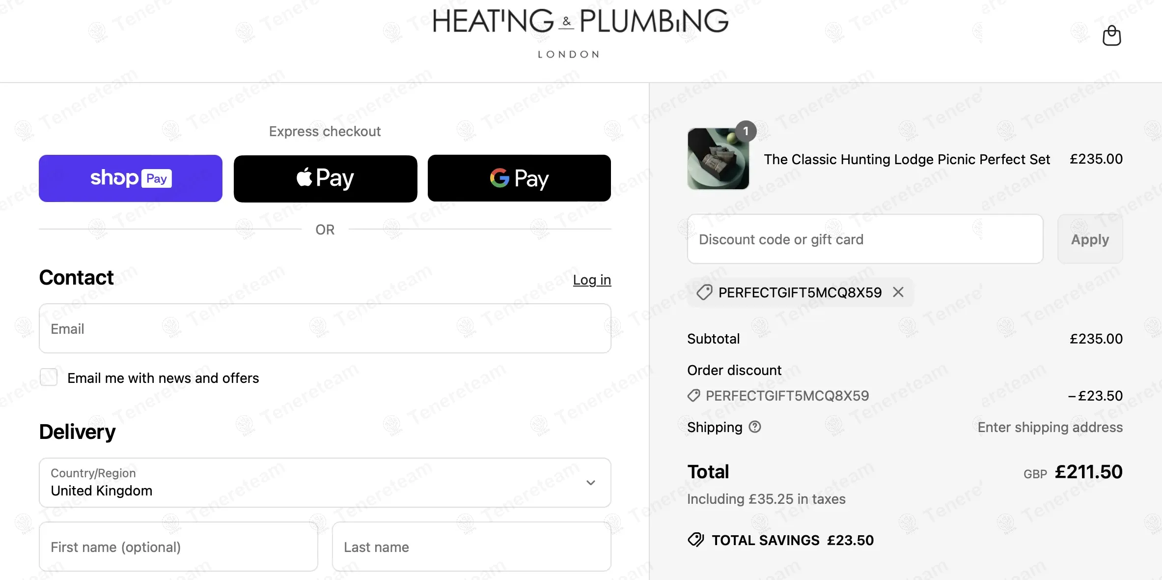 Heating & Plumbing London coupon code: 10% off with PERFECTGIFT5MCQ8X59. Tested and valid as 1 year ago.