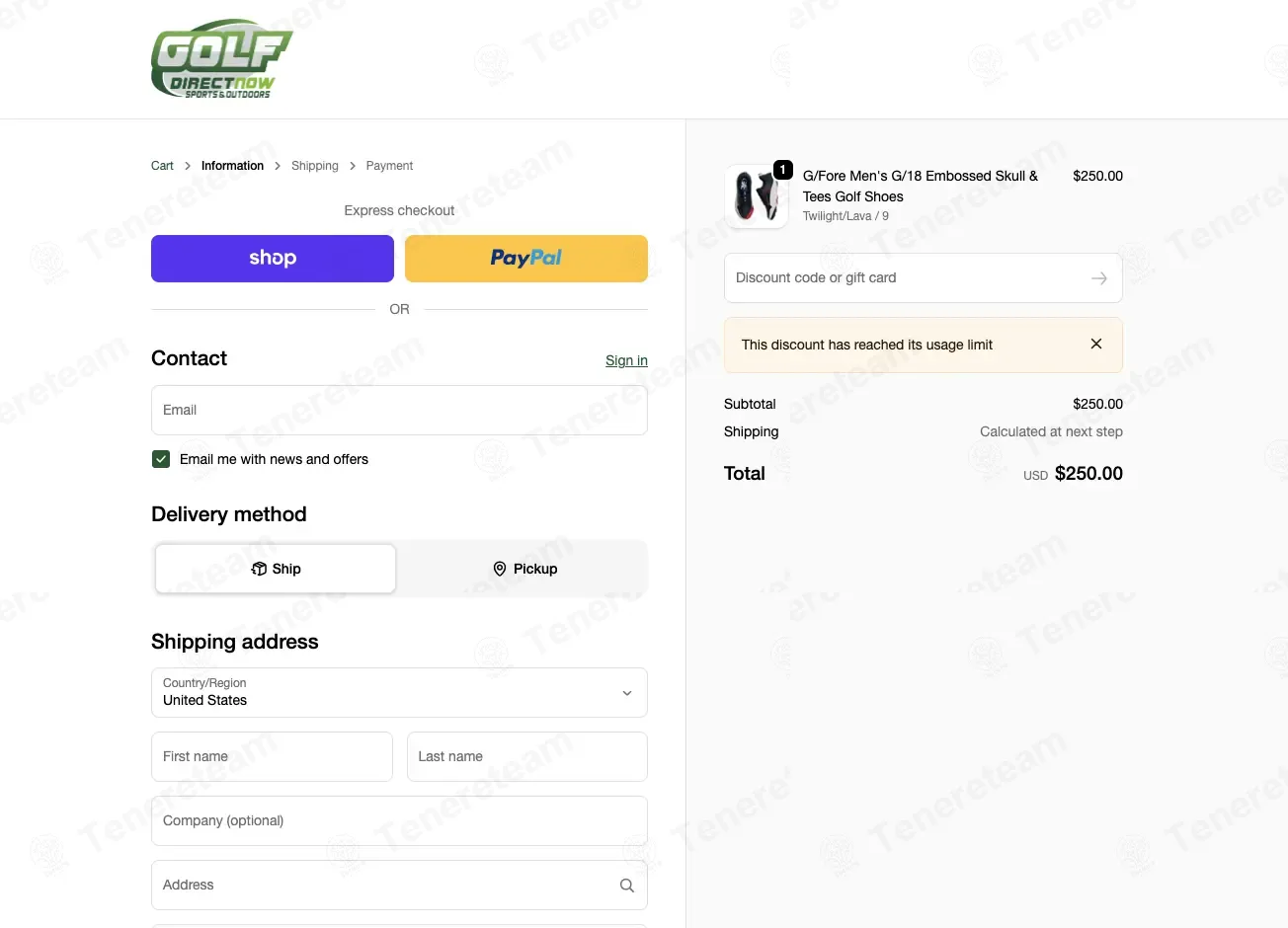 Golf Direct Now coupon code: 10% off with HELLO-LISA-UKF4F. Tested and valid as 3 months ago.
