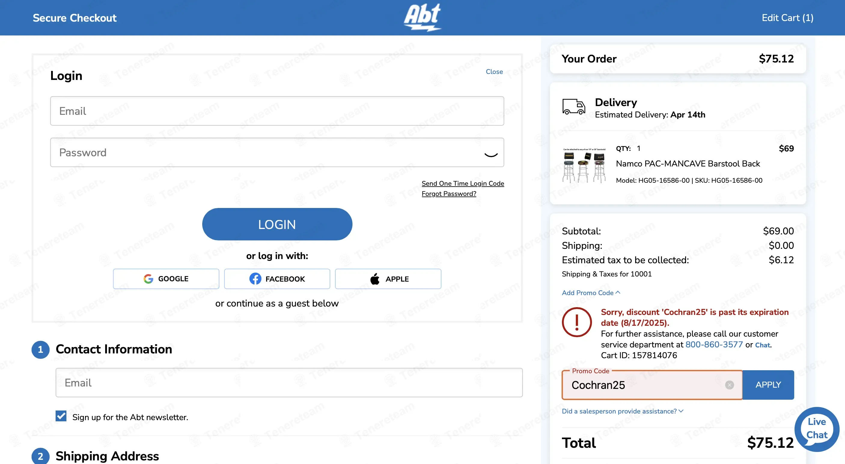 Abt coupon code: $25 off with Cochran25. Tested and valid as 4 months ago.