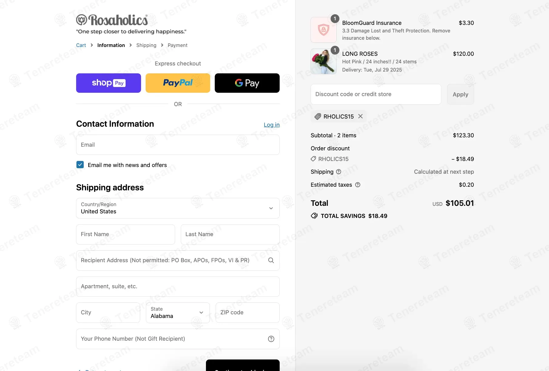 Rosaholics coupon code: 15% off with RHOLICS15. Tested and valid as 13 hours ago.
