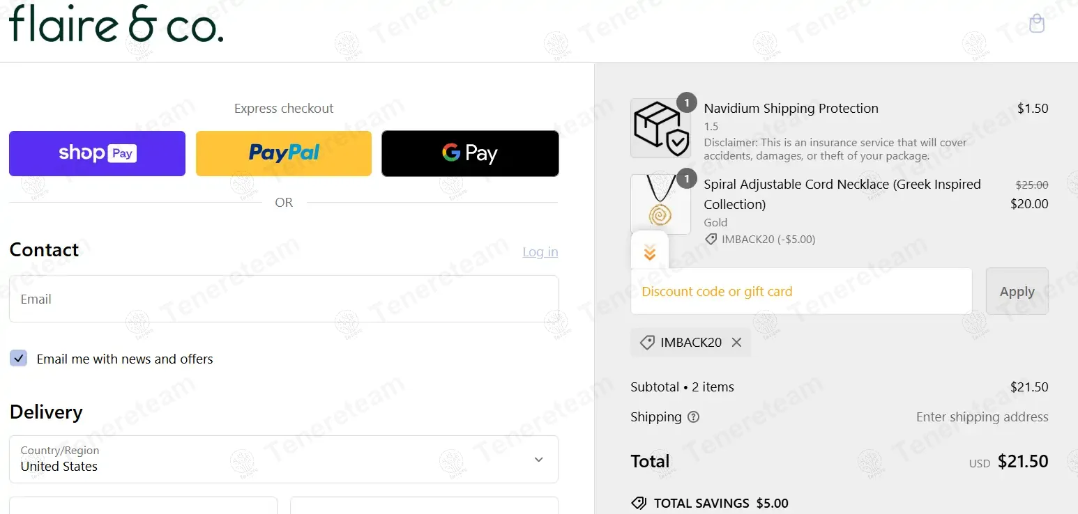 Flaire Accessories coupon code: 20% off with IMBACK20. Tested and valid as 1 year ago.