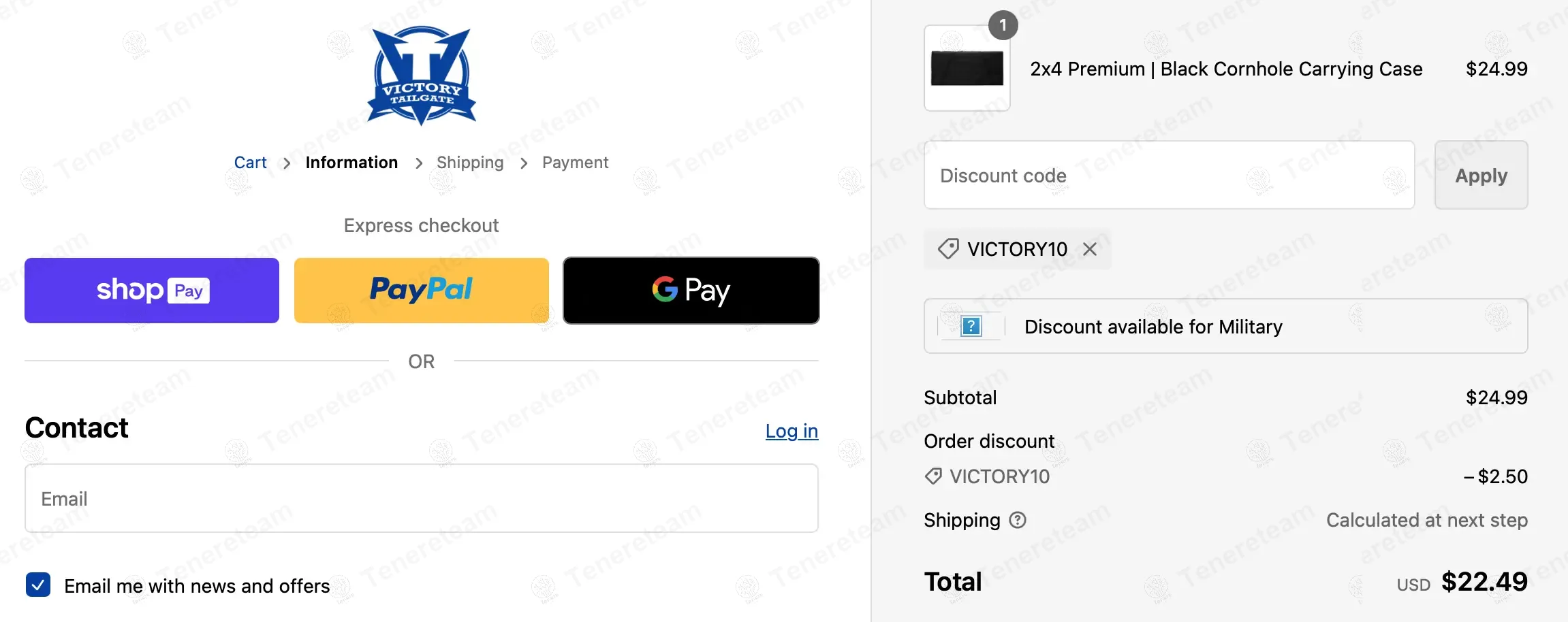 Victorytailgate.com apply coupon code