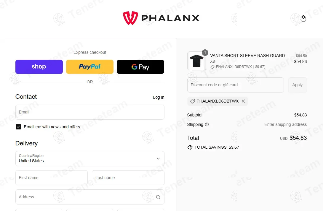 Phalanx coupon code: 15% off with PhalanxLD6DBTWX. Tested and valid as 1 month ago.