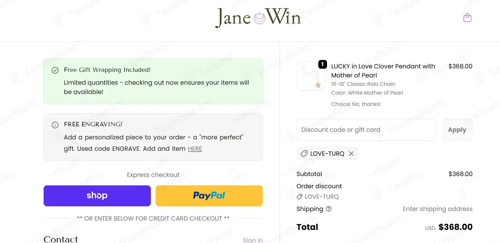 Jane Win coupon code: Sale off with LOVE-TURQ. Tested and valid as 1 month ago.