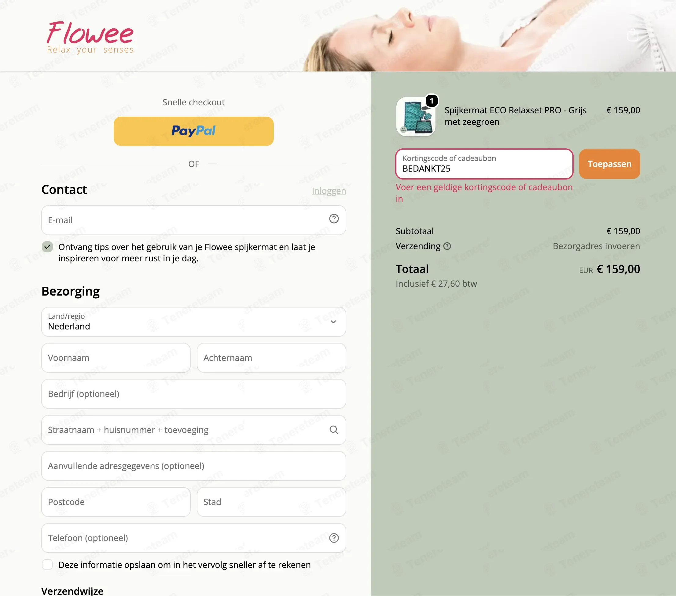 Flowee coupon code: Sale off with BEDANKT25. Tested and valid as 2 weeks ago.