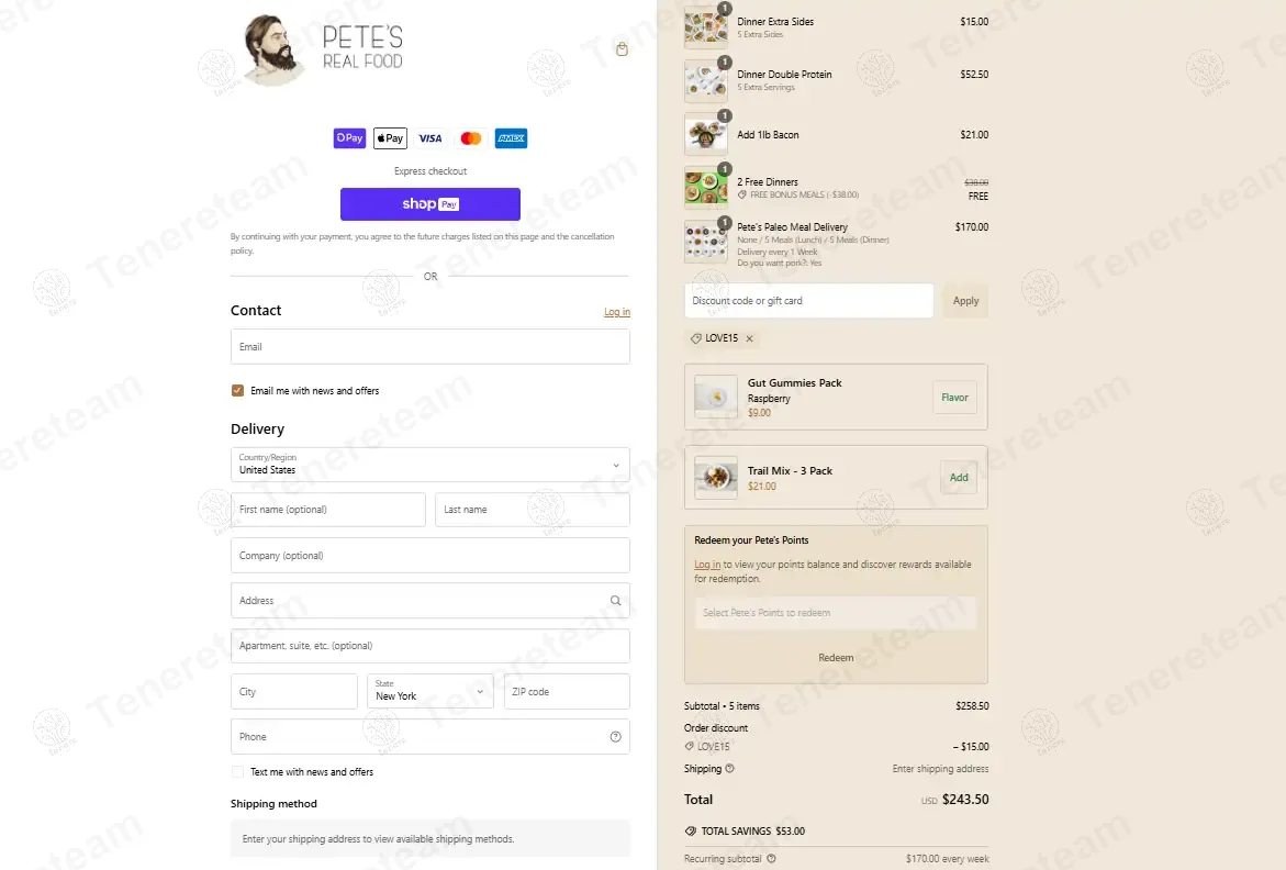 Petes Paleo apply coupon code