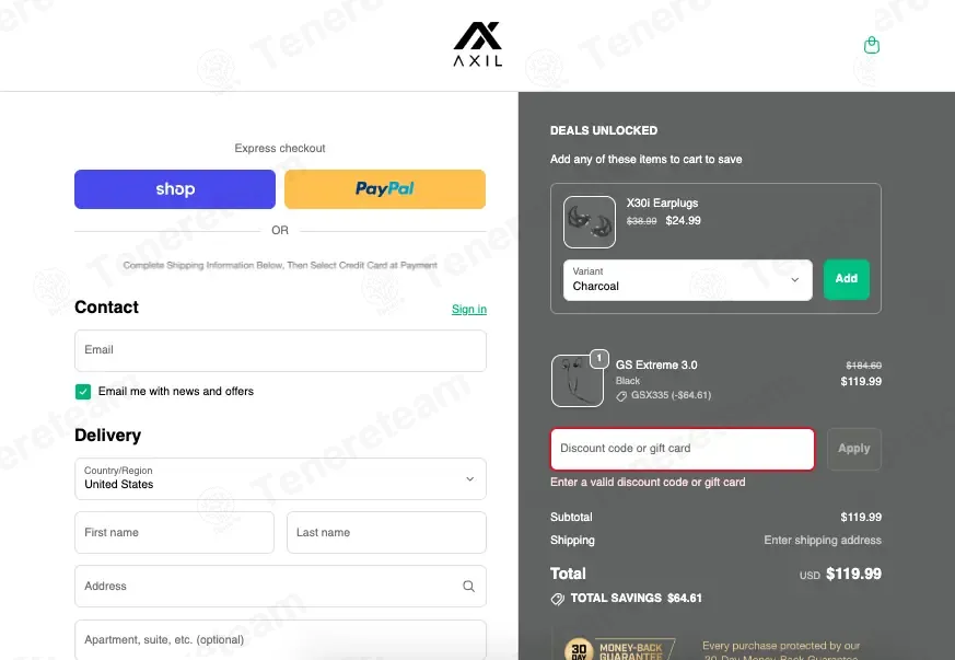 Go Axil coupon code: 5% off with SAVEFIVE. Tested and valid as 4 months ago.