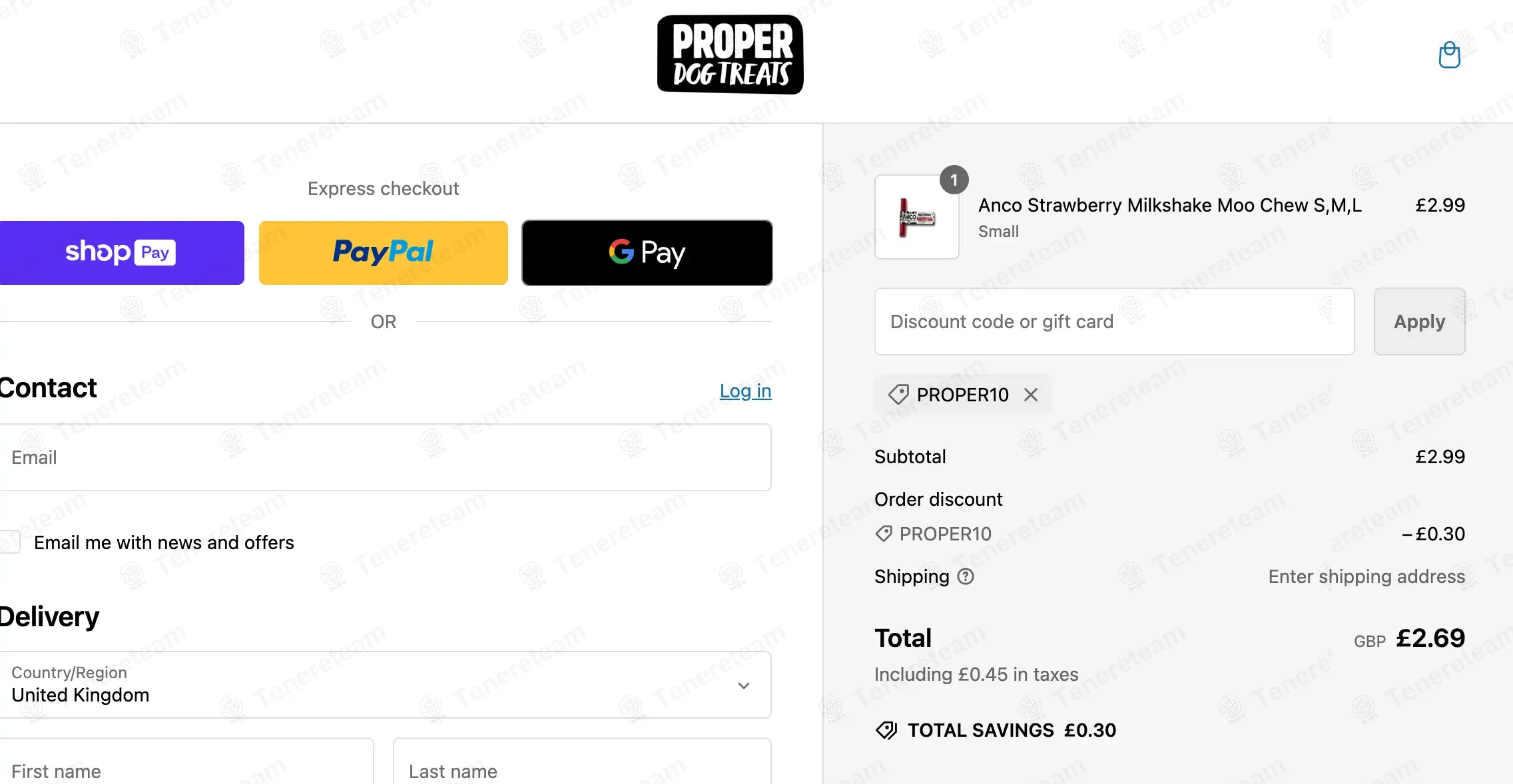 Proper Dog Treats coupon code: 10% off with PROPER10. Tested and valid as 1 year ago.