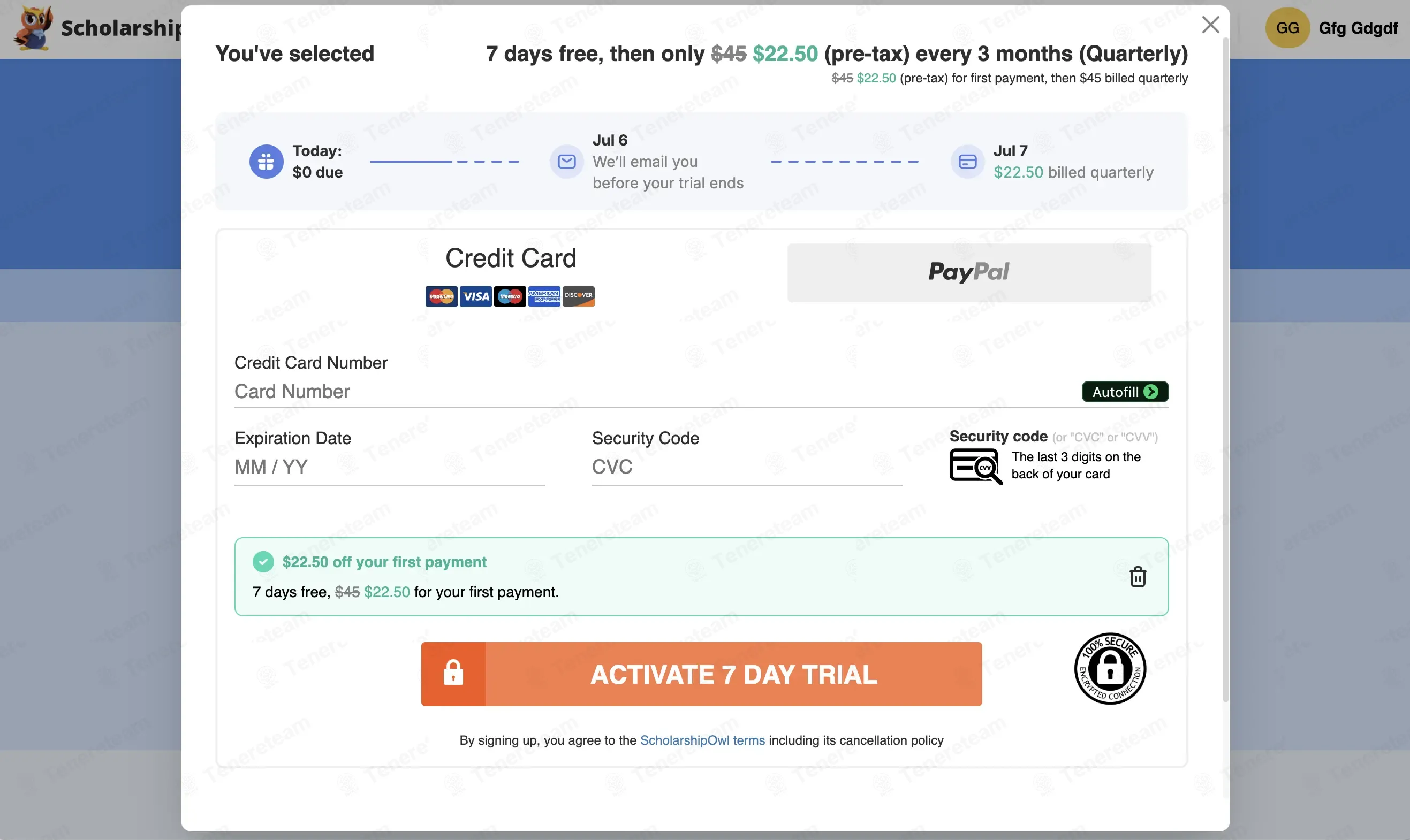 Scholarship Owl coupon code: 50% off with birthday. Tested and valid as 1 week ago.