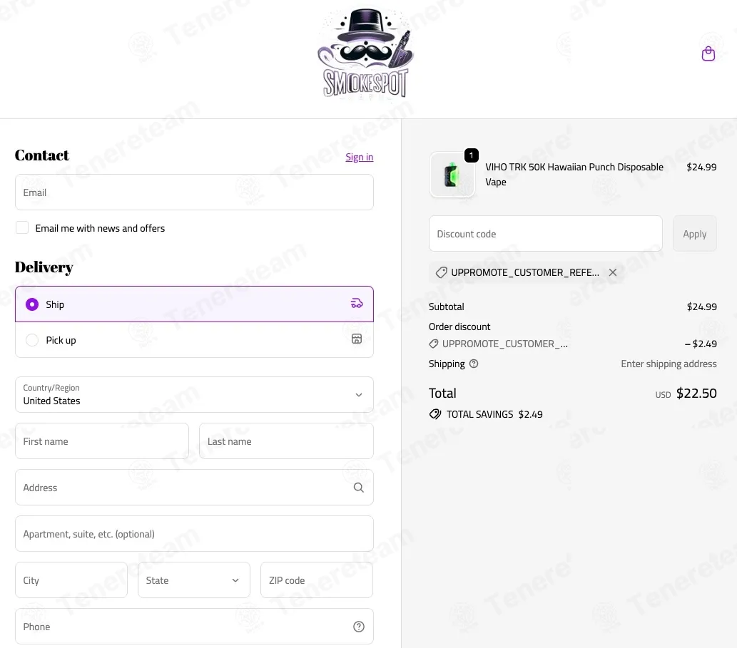 70% OFF Smoke Spot Vape Coupon Codes - May 2026 Promo Codes