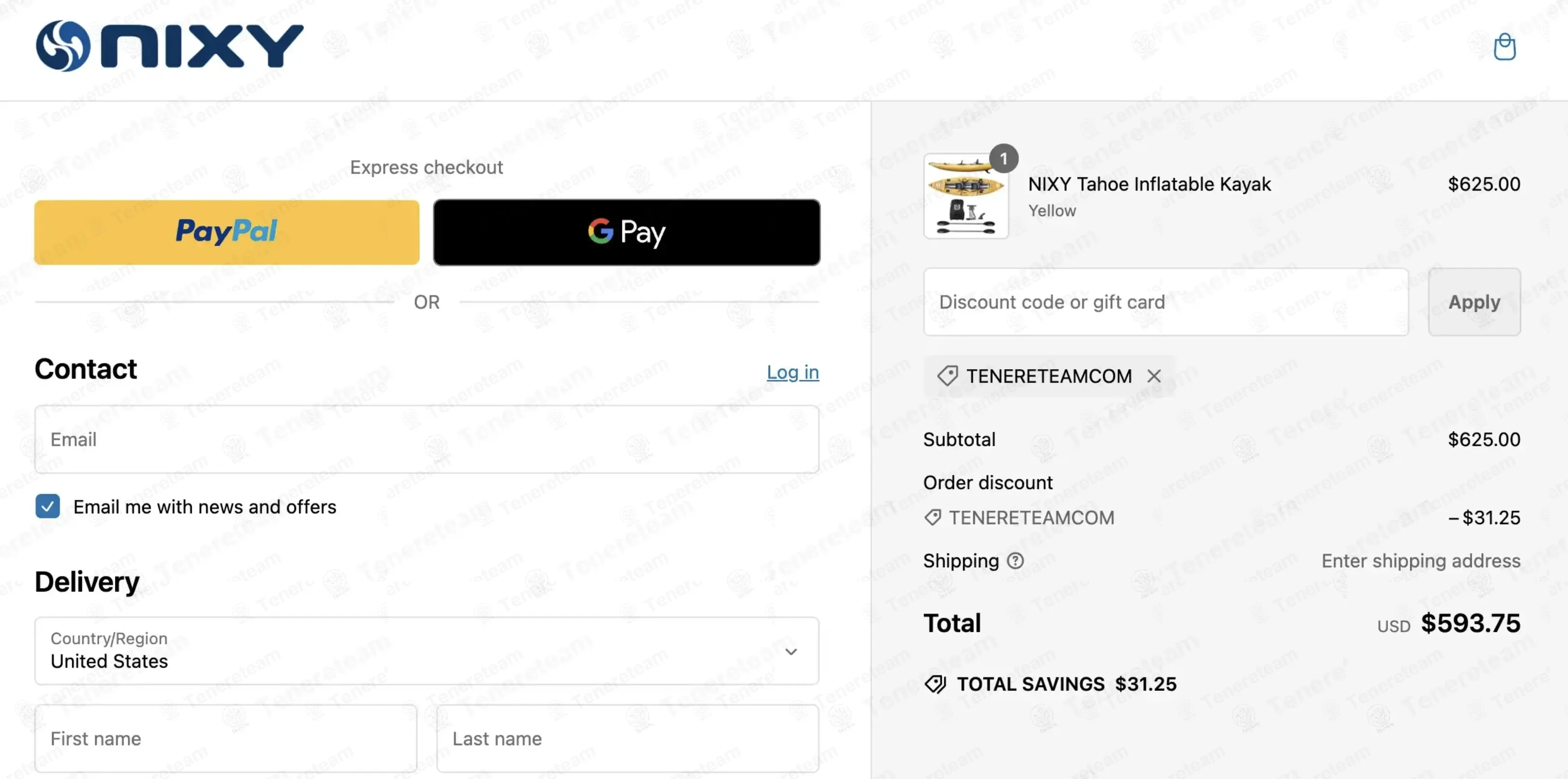 NIXY Sports coupon code: 5% off with TENERETEAMCOM. Tested and valid as 1 month ago.