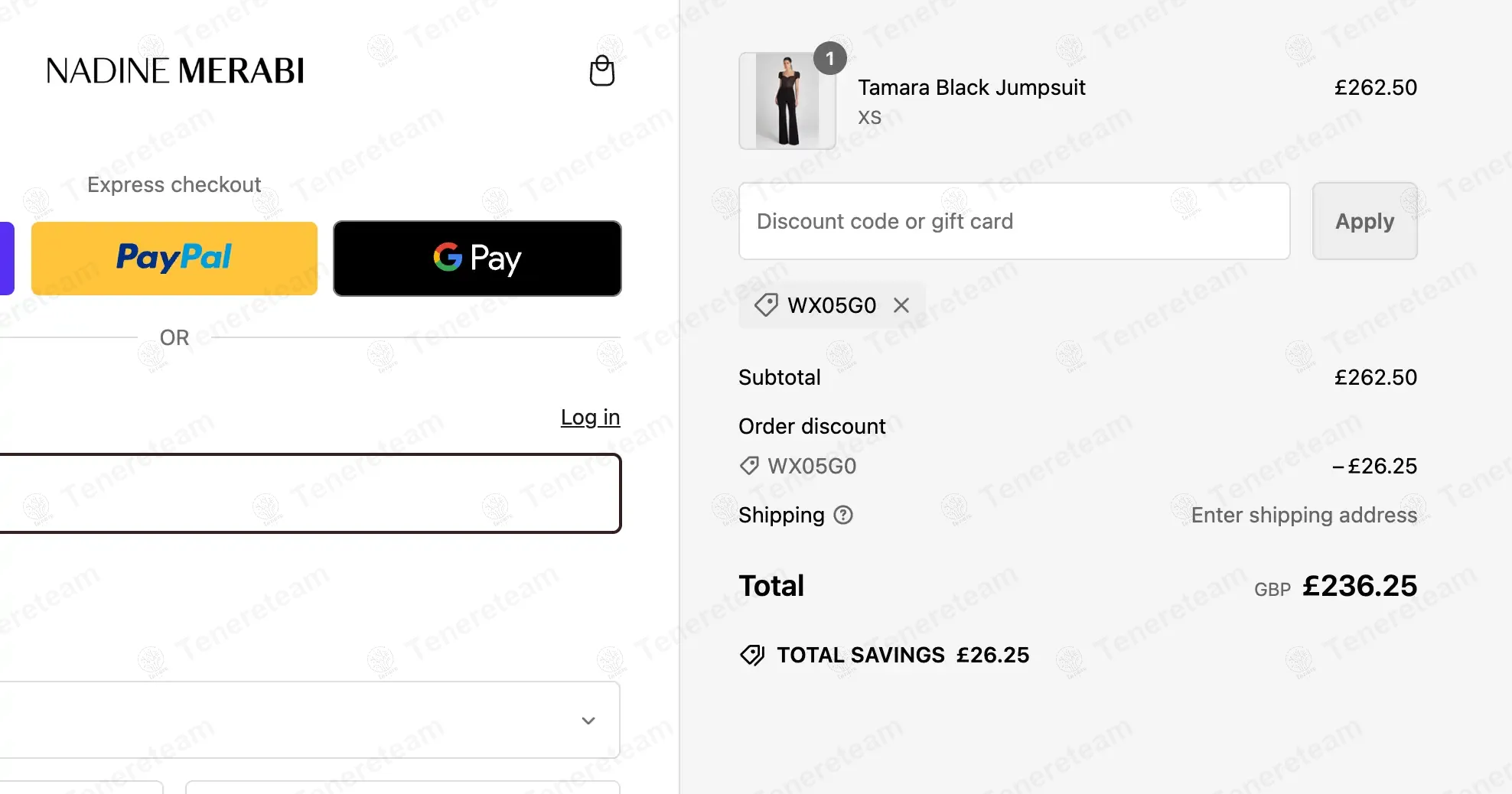 Nadine Merabi coupon code: 10% off with WX05G0. Tested and valid as 1 year ago.