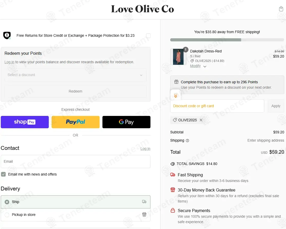 Olive Ave coupon code: 20% off with OLIVE2025. Tested and valid as 1 year ago.