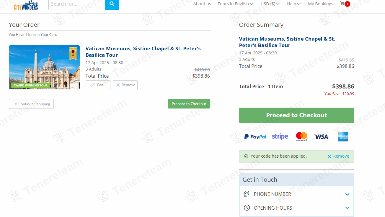 City Wonders coupon code: 5% off with WELM0CW. Tested and valid as 1 year ago.