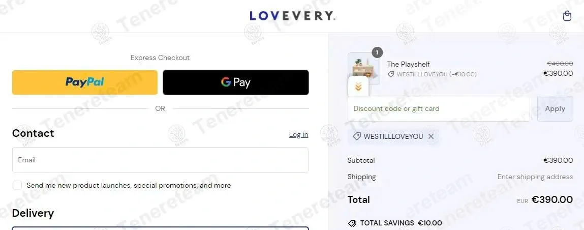 Lovevery EU coupon code: €10 off with WESTILLLOVEYOU. Tested and valid as 2 minutes ago.