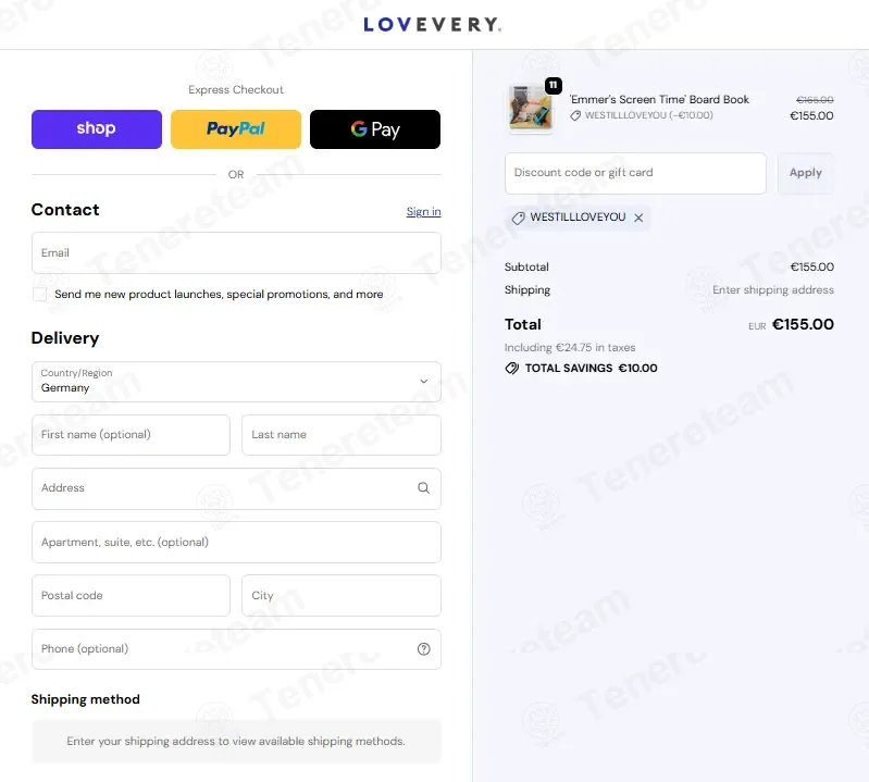 Lovevery EU coupon code: €10 off with WESTILLLOVEYOU. Tested and valid as 2 minutes ago.