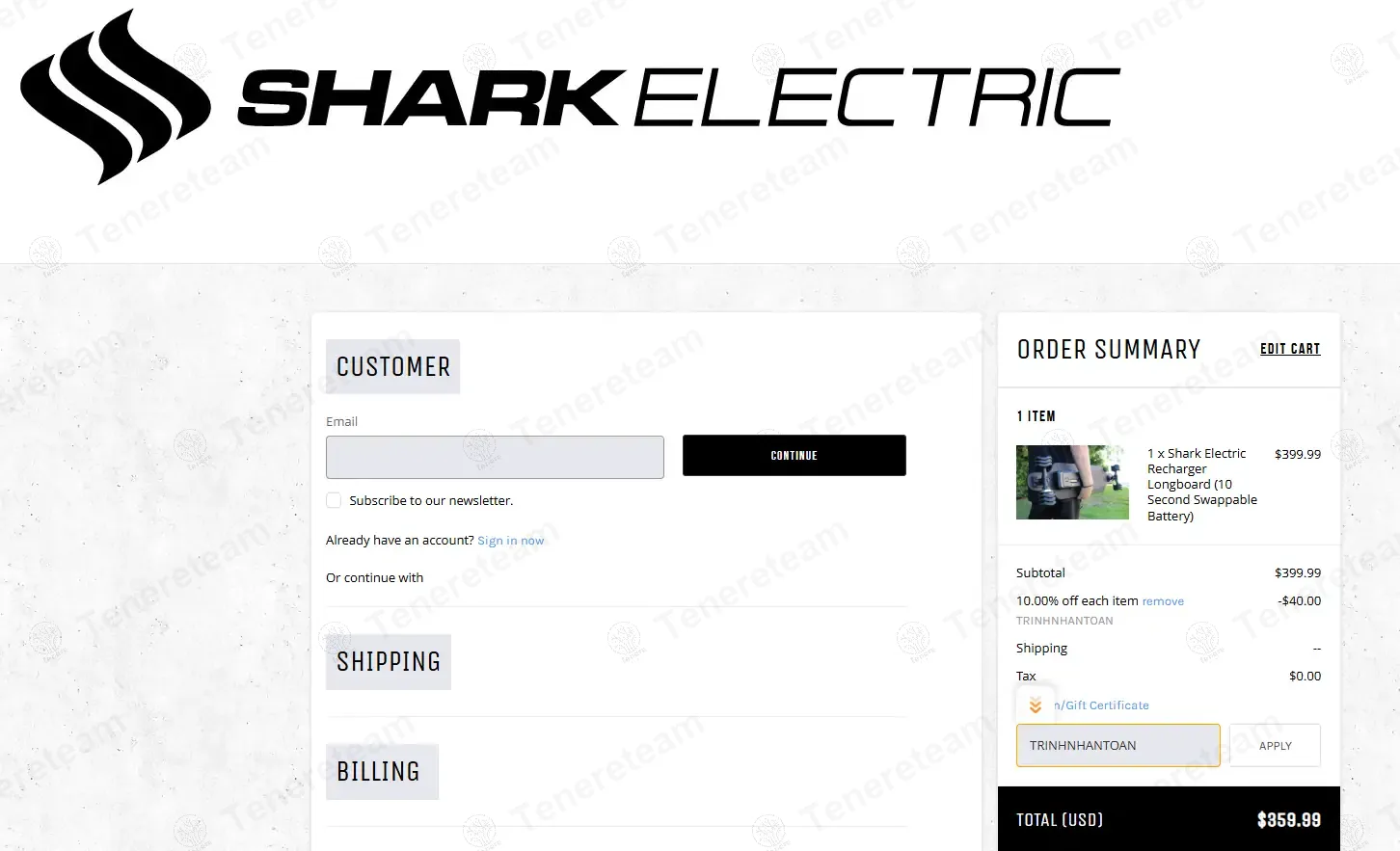 Electric Shark Wheel coupon code verified as working at checkout
