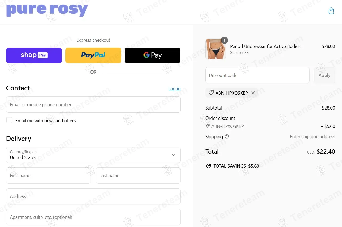 Pure Rosy coupon code: 20% off with ABN-HPXQSKBP. Tested and valid as 1 year ago.