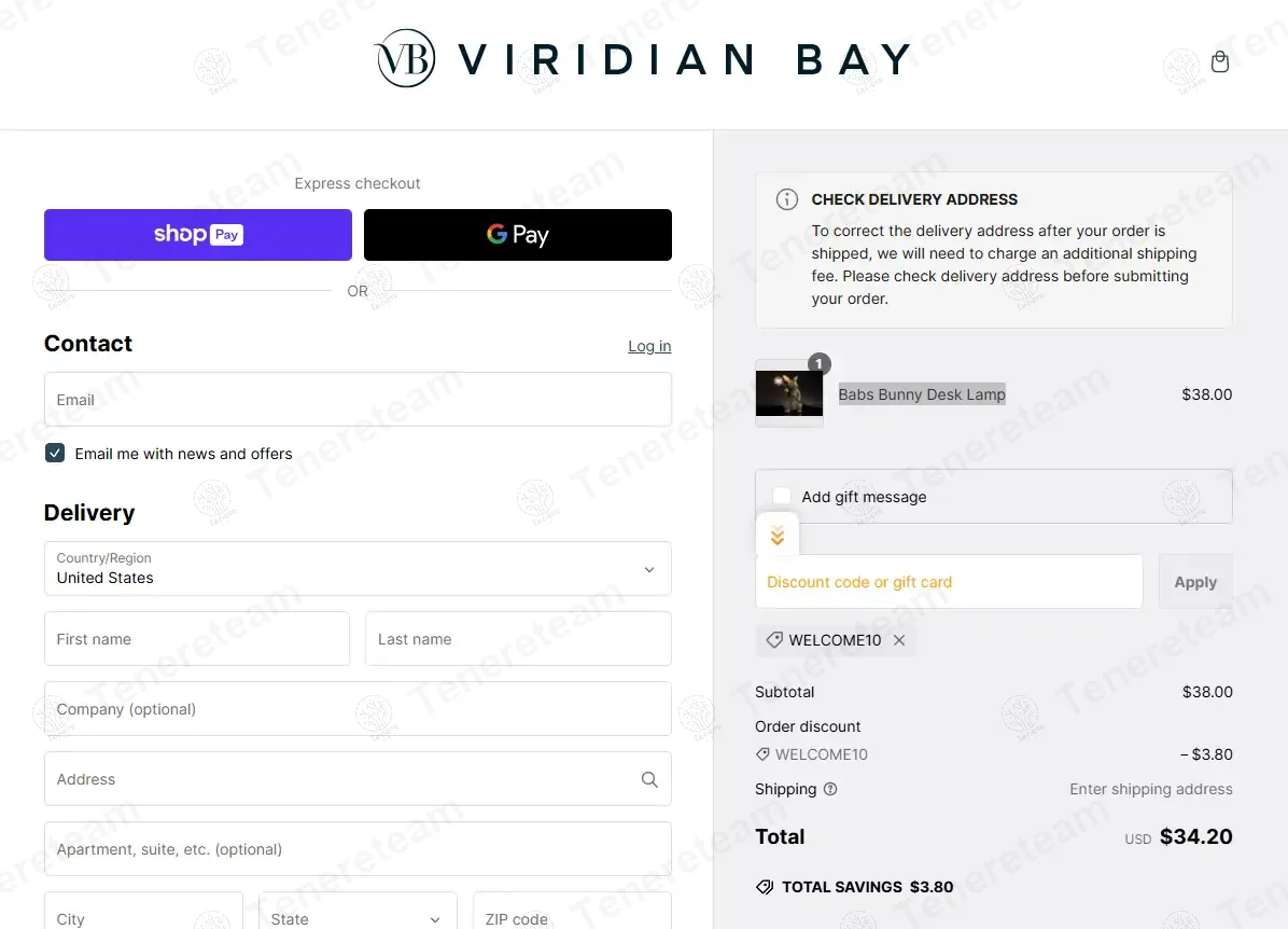 Viridian Bay coupon code: 10% off with WELCOME10. Tested and valid as 1 year ago.