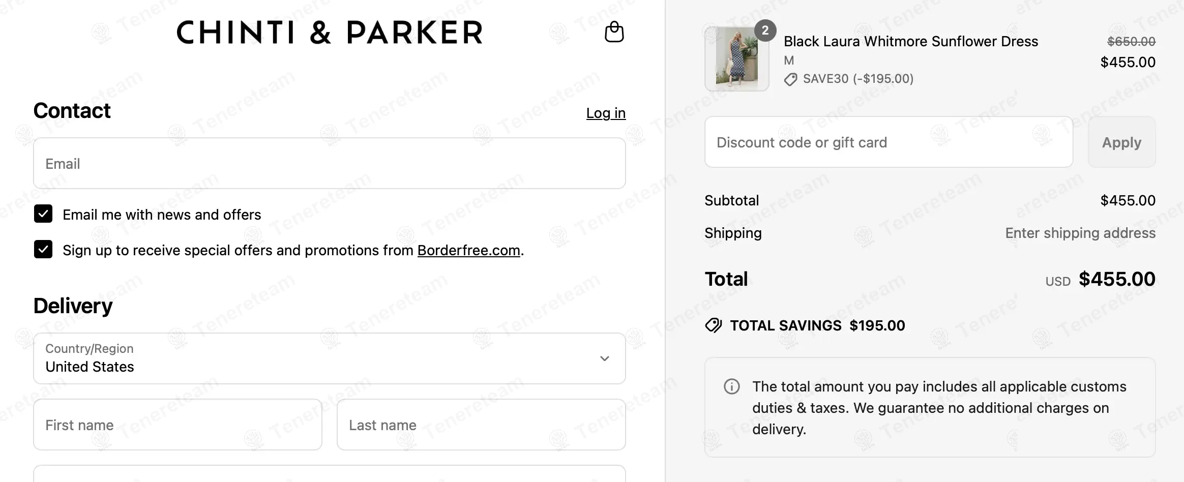 Chinti and Parker coupon code: 30% off with SAVE30. Tested and valid as 1 year ago.