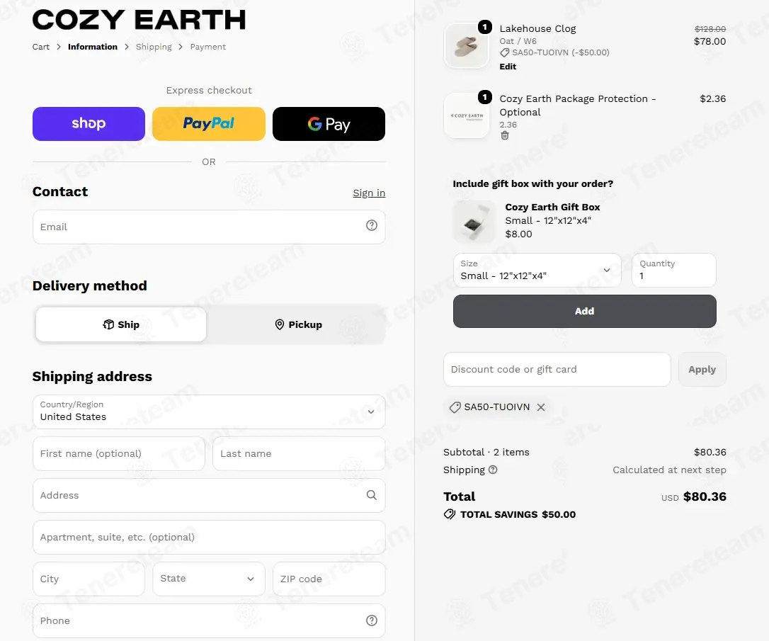 Cozy Earth coupon code: $50 off with SA50-TUOIVN. Tested and valid as 6 days ago.
