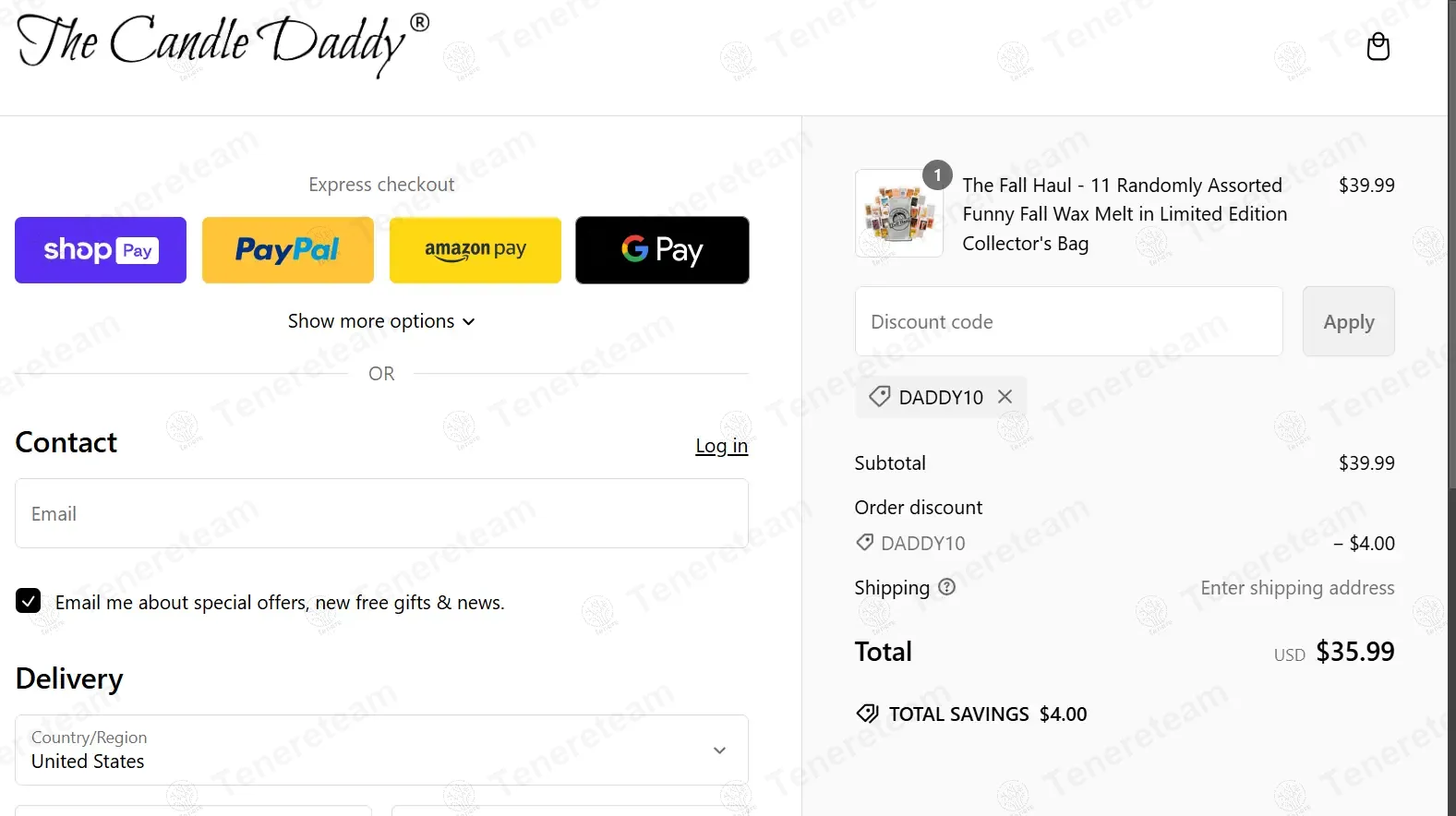 The Candle Daddy coupon code: 10% off with money10. Tested and valid as 4 months ago.
