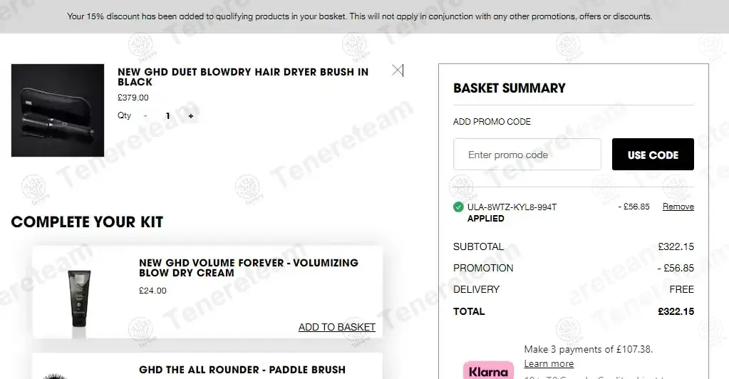 Ghd Hair coupon code: 15% off with ULA-8WTZ-KYL8-994T. Tested and valid as 4 weeks ago.