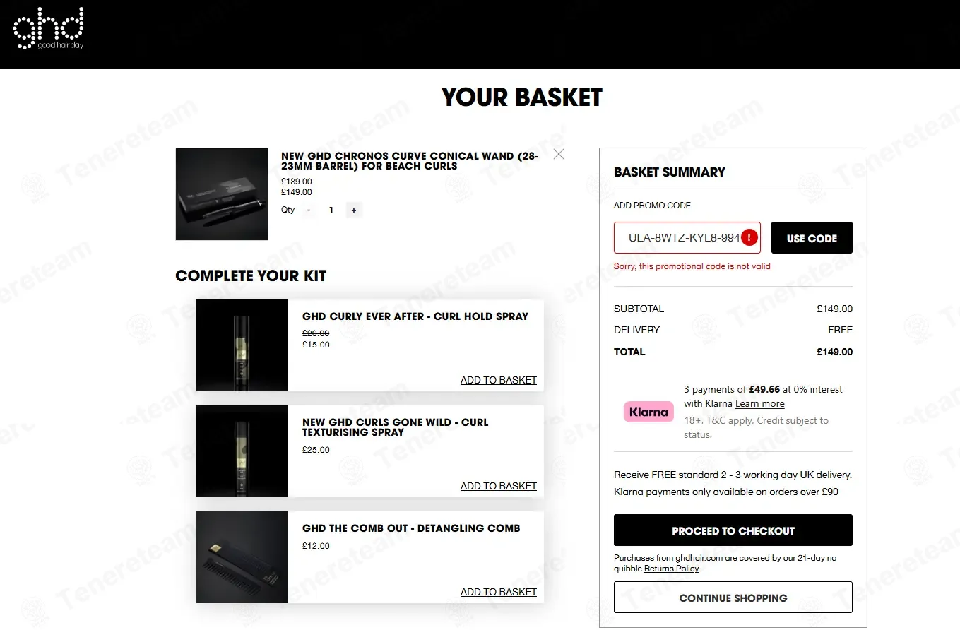 Ghd Hair coupon code: 15% off with ULA-8WTZ-KYL8-994T. Tested and valid as 4 weeks ago.