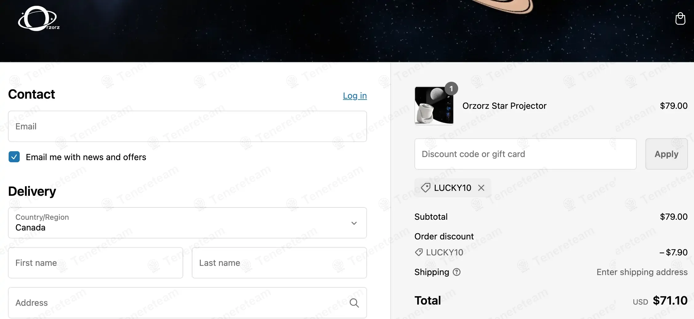 Orzorzvip coupon code: 10% off with LUCKY10. Tested and valid as 1 year ago.