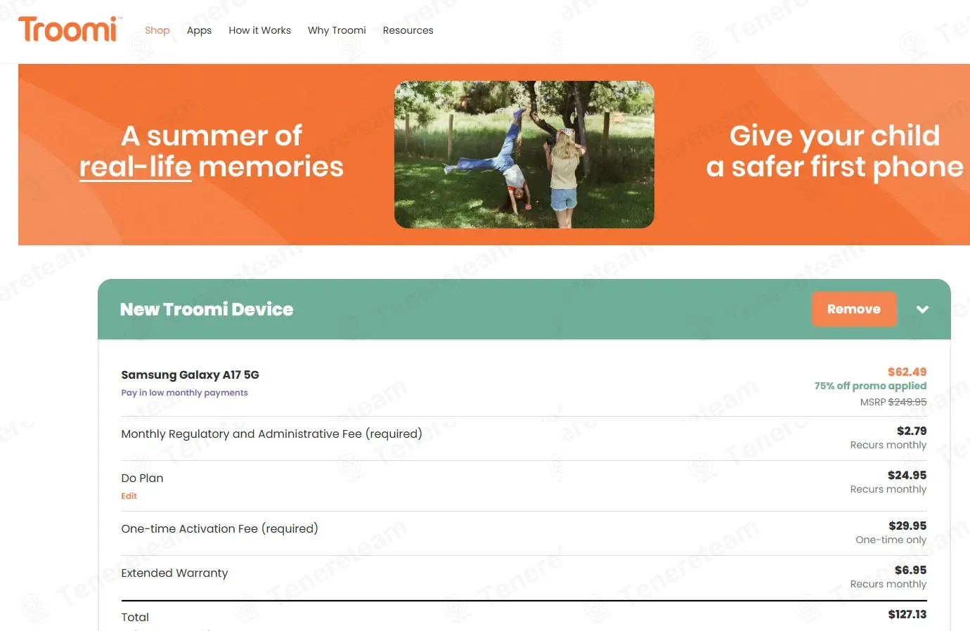 Troomi coupon code: 75% off with HIGHFITNESSEMILY. Tested and valid as 1 day ago.