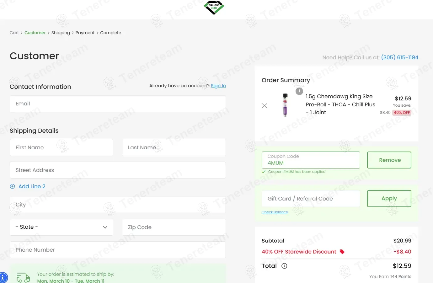 70% OFF Diamond CBD Coupon Codes - January 2026 Promo Codes