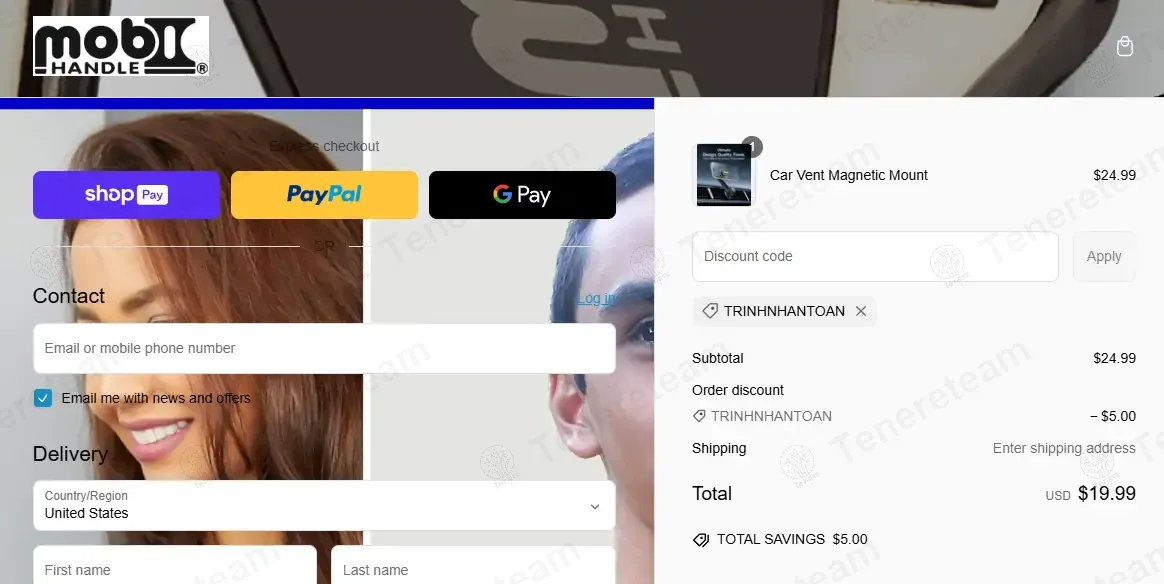 MobiHandle coupon code: 20% off with TRINHNHANTOAN. Tested and valid as 1 year ago.