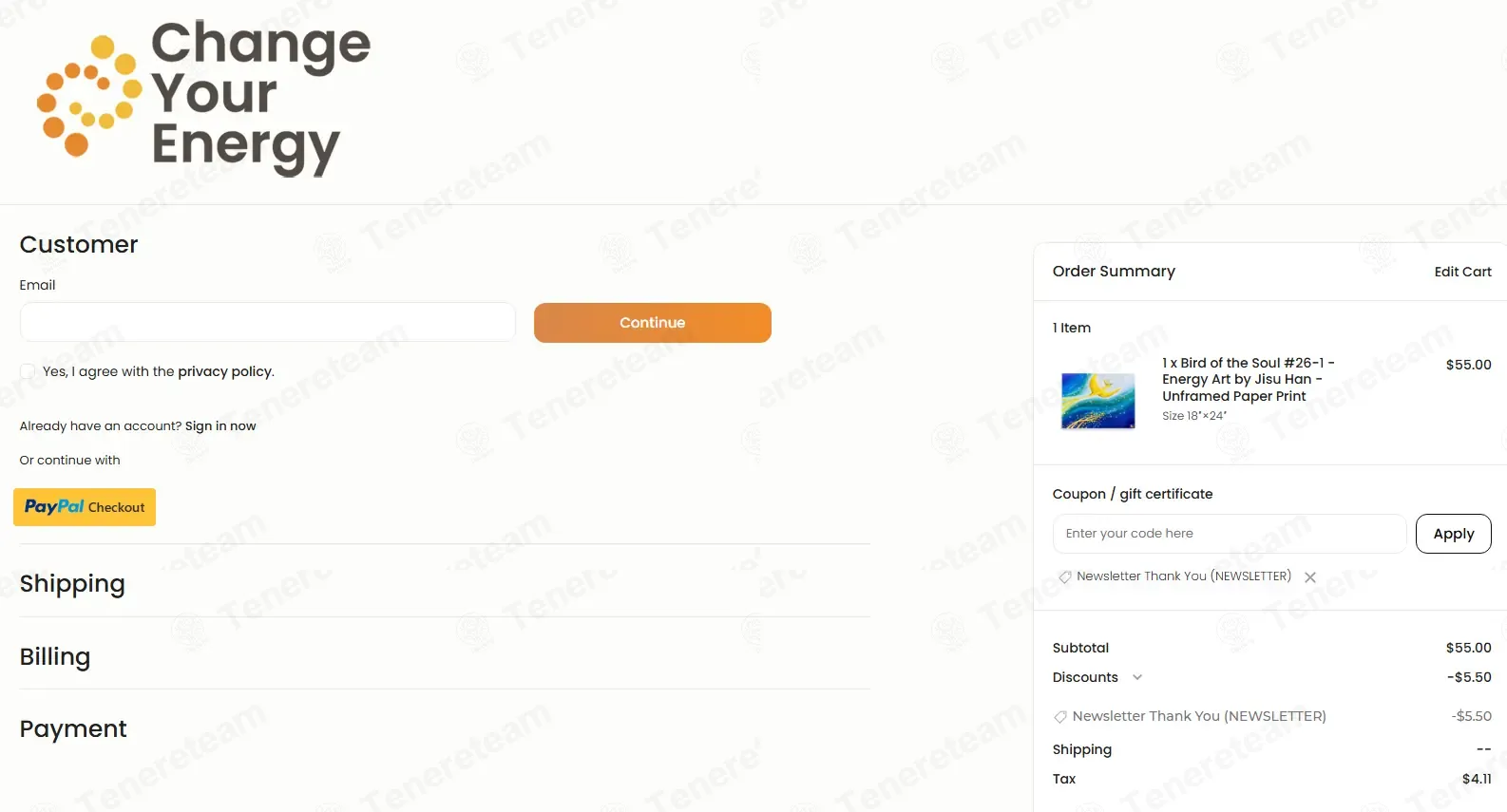 Change Your Energy coupon code: 10% off with NEWSLETTER. Tested and valid as 1 month ago.