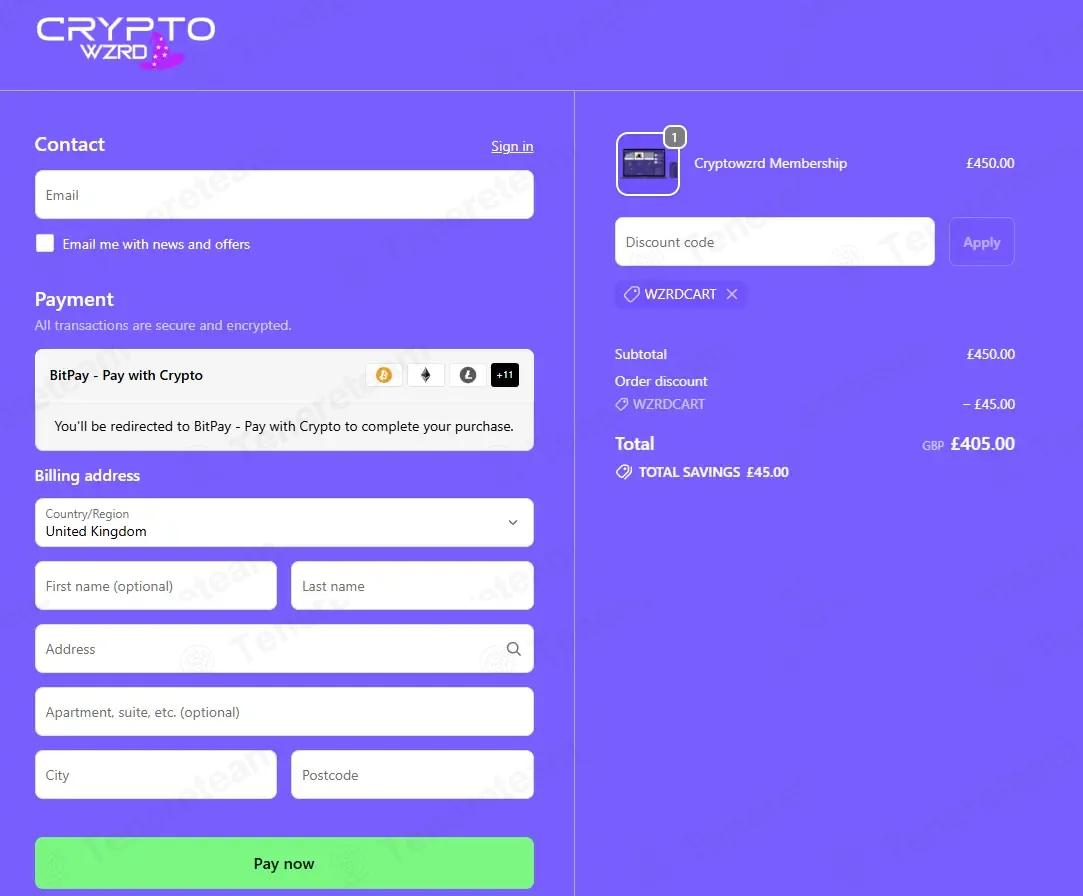 Cryptowzrd coupon code: 10% off with WZRDCART. Tested and valid as 2 weeks ago.