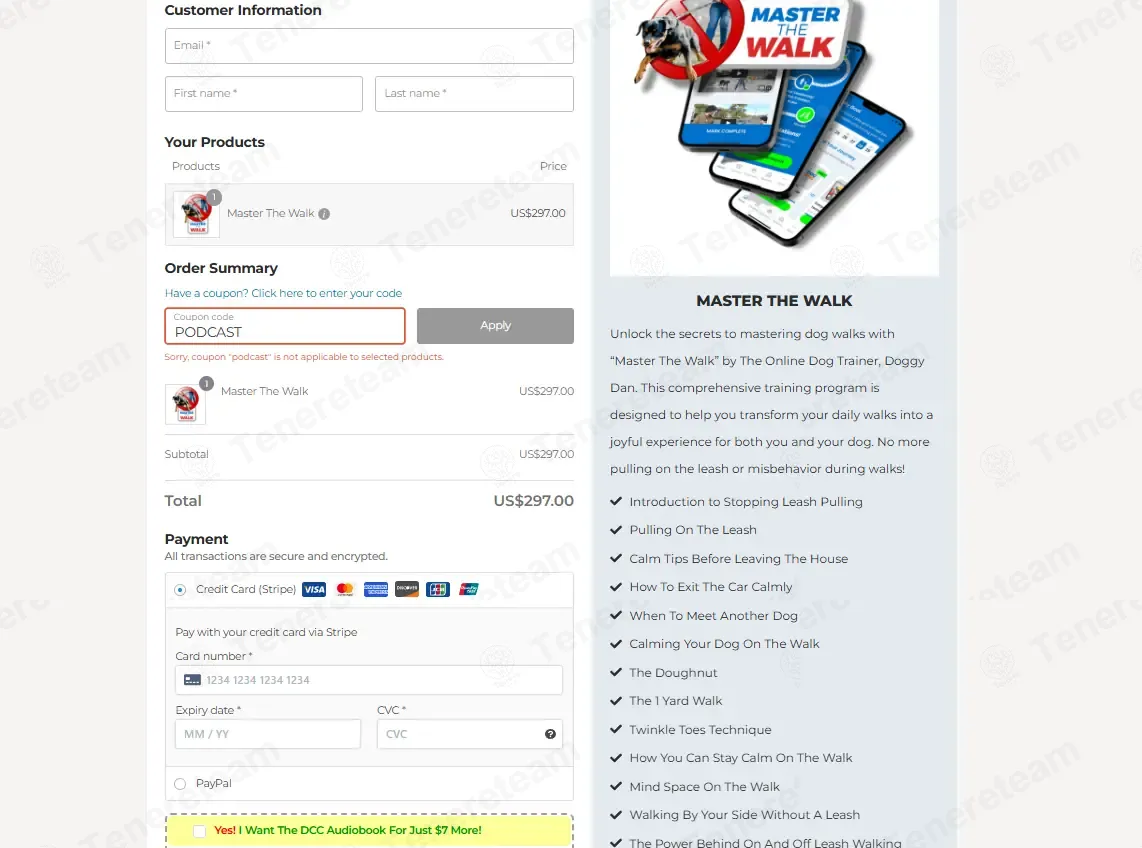 The Online Dog Trainer coupon code: 20% off with PODCAST. Tested and valid as 4 weeks ago.
