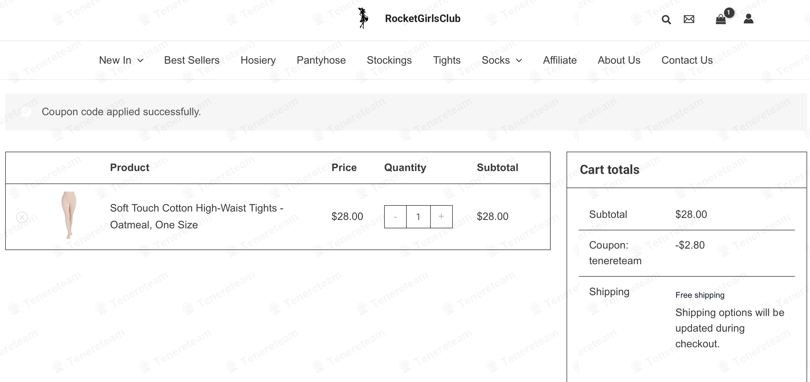 Rocket Girls Club coupon code: 10% off with tenereteam. Tested and valid as 1 year ago.
